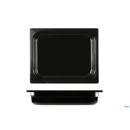 GN POLICARBONATO NERO 1.2-BACINELLA CM 32,5X26,5 H.6,5 LT.4  BP12065