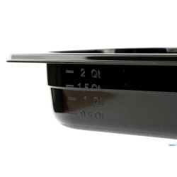 GN POLICARBONATO NERO 1.3-BACINELLA CM 32,5X17,5 H.6,5 LT.2,5  BP13065