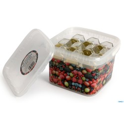 IL CASALE-SECCHIO FRUTTA CONTENENTE 19 VASETTI ESAGONALI  9 DA 110ML E 10 DA 45ML