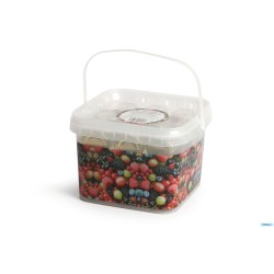 IL CASALE-SECCHIO FRUTTA CONTENENTE 19 VASETTI ESAGONALI  9 DA 110ML E 10 DA 45ML