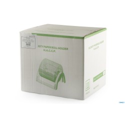 ROLLOUT-DISTRIBUTORE BLU TRASPARENTE DI CARTA IN BOBINA CM 41X34,5 H 35  705636
