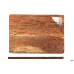 ACACIA-TAGLIERE RETT.CM 35,5X25,5XH.1,7 CON FORO APPENDIBILE