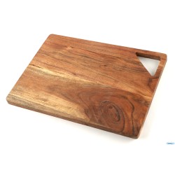 ACACIA-TAGLIERE RETT.CM 35,5X25,5XH.1,7 CON FORO APPENDIBILE
