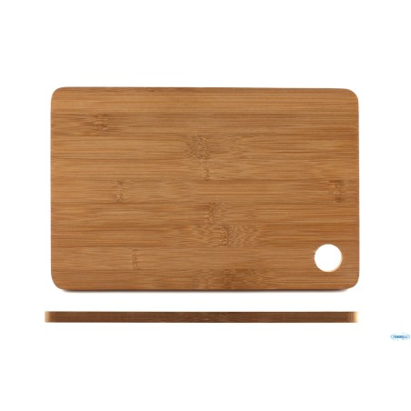 BAMBOO DARK-TAGLIERE RETTANGOLARE CM 28X18,5XH.1 CON FORO IDEALE DA APPENDERE