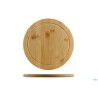 BAMBOO-TAGLIERE TONDO CM 25 H.1,3 CON SCANALATURA