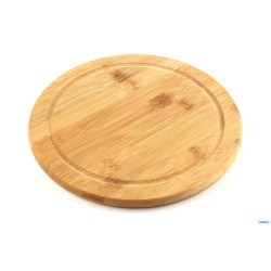 BAMBOO-TAGLIERE TONDO CM 25 H.1,3 CON SCANALATURA