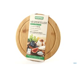 BAMBOO-TAGLIERE TONDO CM 25 H.1,3 CON SCANALATURA
