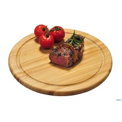 BAMBOO-TAGLIERE TONDO CM 25 H.1,3 CON SCANALATURA