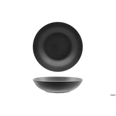 BLACK DAZZLE- PIATTO FONDO CM 21 COUPE - ALLUMINA