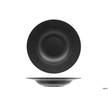BLACK DAZZLE- PIATTO PASTA CM 26 A FALDA- ALLUMINA