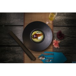 BLACK DAZZLE- PIATTO PASTA CM 26 A FALDA- ALLUMINA