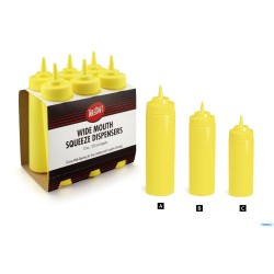 DISPENSER 6 PEZZI BASE LARGA GIALLO 709ML