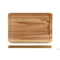 FAGGIO-TAGLIERE RETTANGOLARE CM 32X21XH.2 CON SCANALATURA
