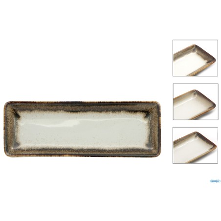 JAVA RADIANCE BROWN-PIATTO RETTANGOLARE CM 21X8   22810BR
