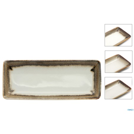 JAVA RADIANCE BROWN-PIATTO RETTANGOLARE CM 25X10   22110BR