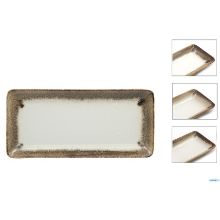 JAVA RADIANCE BROWN-PIATTO RETTANGOLARE CM 34X16 22130BR
