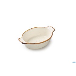 JUSTCOLOR SESAME CREMA-MINI CASSERUOLA OVALE CM.13 H.2,8   6677M-C356-5.25
