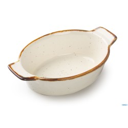 JUSTCOLOR SESAME CREMA-PIROFILA OVALE CM.27X15,5 H.5,5  6697M-C356-10.5