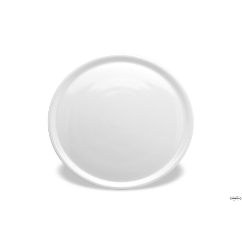 NAPOLI BIANCO - PIATTO PIZZA PORCELLANA  CM 35