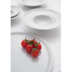 NAPOLI BIANCO - PIATTO PIZZA PORCELLANA  CM 35