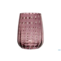 PERLAGE-BICCHIERE ACQUA IN VETRO AMETISTA CL.36