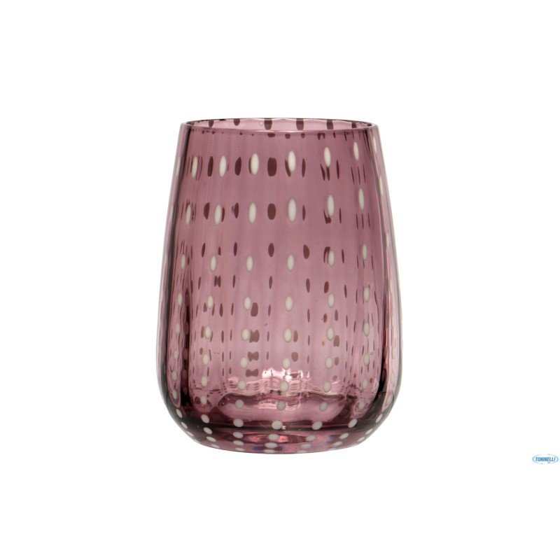 PERLAGE-BICCHIERE ACQUA IN VETRO AMETISTA CL.36