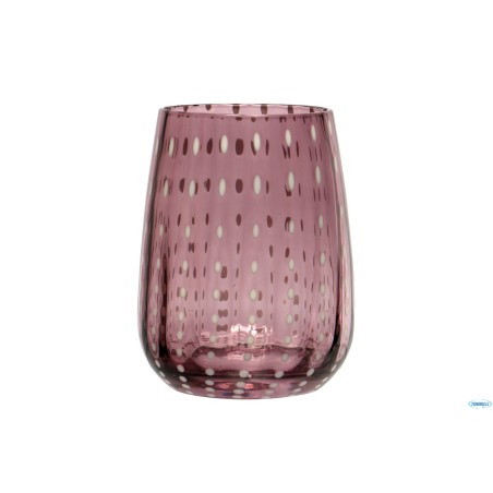 PERLAGE-BICCHIERE ACQUA IN VETRO AMETISTA CL.36
