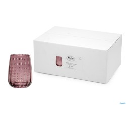 PERLAGE-BICCHIERE ACQUA IN VETRO AMETISTA CL.36