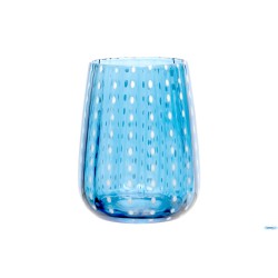 PERLAGE-BICCHIERE ACQUA IN VETRO AZZURRO CL.36