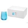 PERLAGE-BICCHIERE ACQUA IN VETRO AZZURRO CL.36