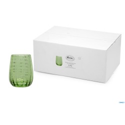PERLAGE-BICCHIERE ACQUA IN VETRO VERDE CL.36