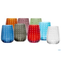 PERLAGE-BICCHIERE ACQUA IN VETRO VERDE CL.36