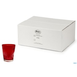 RIALTO-BICCHIERE ACQUA CL.35 INCAMICIATO ROSSO T090105CR