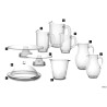SECCHIELLO CHAMPAGNE CM 20 H.20 IN POLISTIRENE