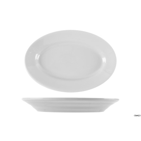 TIVOLI BIANCO - PIATTO OVALE CM 28
