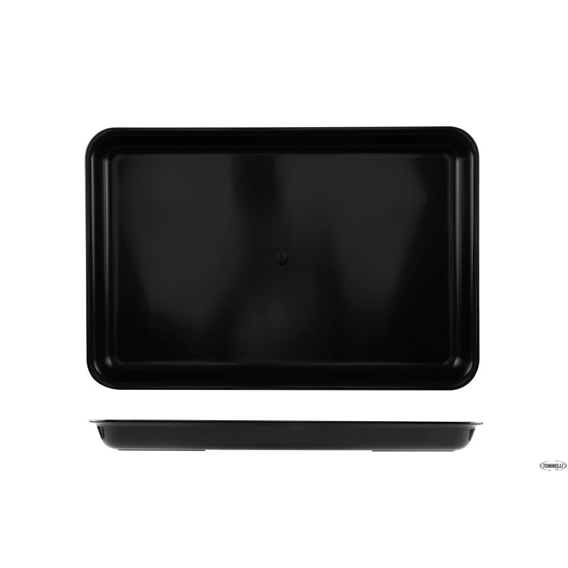 VASSOIO ANTIASSORBENTE IN PMMA CM.29X44X3,5 NERO 130 A5-NER