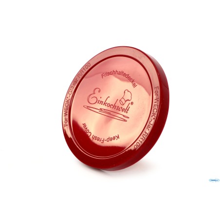 WECK - TAPPO IN SILICONE ROSSO DIAMETRO 100 MM.