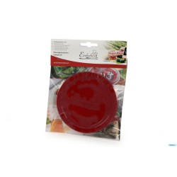 WECK - TAPPO IN SILICONE ROSSO DIAMETRO 100 MM.