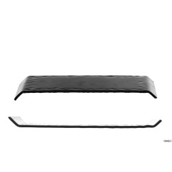 KORA-PIATTO RETT.NERO SEMIOPACO CM 30X14