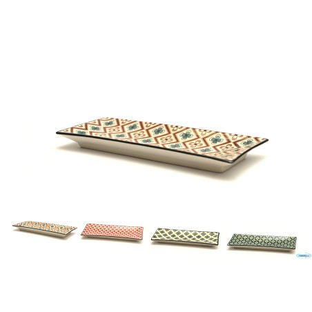 MOSAIK-PIATTO RETTANGOLARE CM.23,5X9 DECORI ASSORTITI RH4172