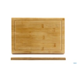 BAMBOO-TAGLIERE RETTANGOLARE CM 31X21XH.1,6 CON SCANALATURA
