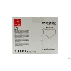 BARTENDER NOVECENTO-ART DECO' - CALICE COCKTAIL CL.25 H 15,5 DIAMETRO CM 9,4 122111