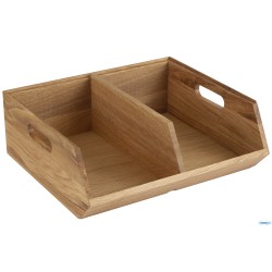 BUFFET BOX LEGNO 2 SCOMPARTI CM 35X31XH.12,5