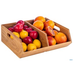 BUFFET BOX LEGNO 2 SCOMPARTI CM 35X31XH.12,5