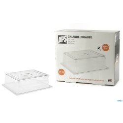 COPERCHIO POLICARBONATO GN 1/2 CM 32,5 X 26,5 XH.9,5 SPESSORE  3MM