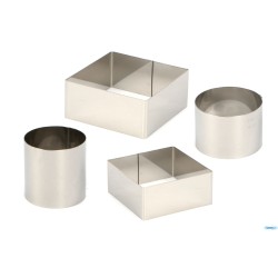 COPPAPASTA QUADRO INOX CM 8X8X4,5H