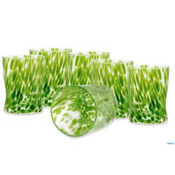 DROPS-CONFEZIONE.6 BICCHIERI ACQUA CL 33 VERDE