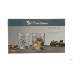 ESTRELLA-CONFEZIONE.4 BICCHIERI WHISKY FB CL 36 -
