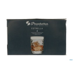 ESTRELLA-CONFEZIONE.4 BICCHIERI WHISKY FB CL 36 -