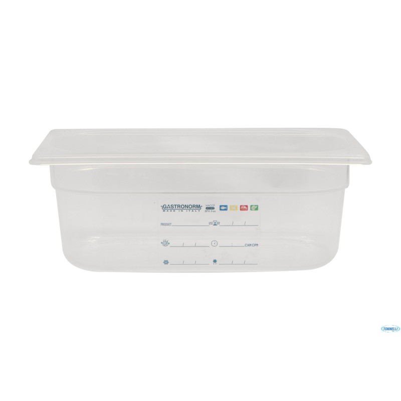 GN POLIPROPILENE 1.4 BACINELLA GRADUATA H.10 HACCP GN POLIPROPILENE 1.4 BACINELLA GRADUATA H.10 HACCP